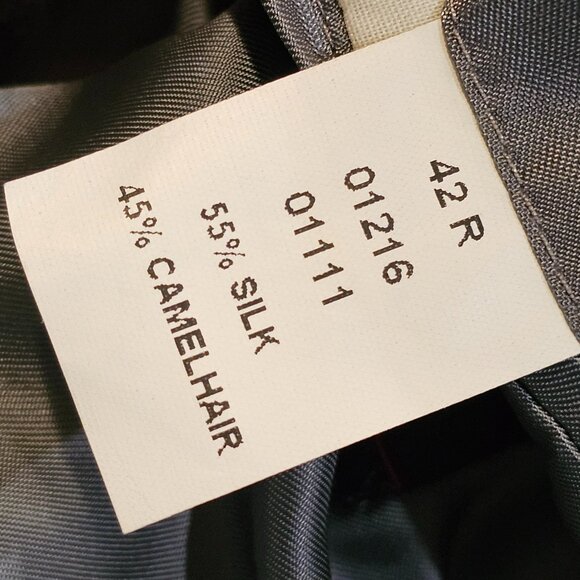 Jos. A. Bank Signature Collection Silk Camelhair Gray Jacket Blazer 42R - Picture 11 of 11